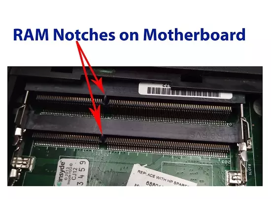 RAM Notches on Motherboard