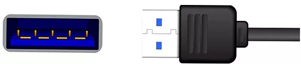 USB Type A Receptacle and Connector